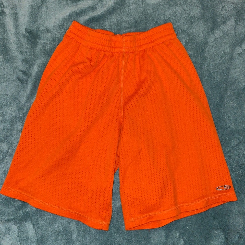 C9 polyester athletic shorts, orange sz M